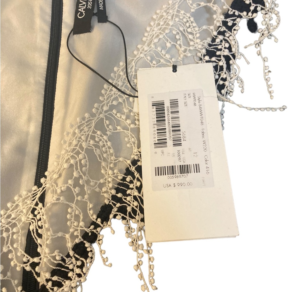 Calvin Klein 205W39NYC Black Vest w Lace Detail- Stunning- NWT! $990 original - Picture 5 of 11